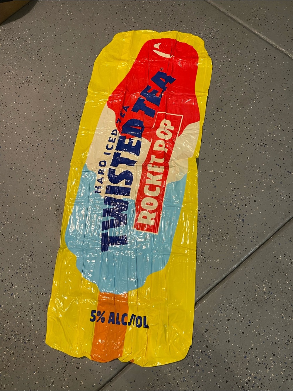 Twisted Tea Yellow, Red & Blue Rocket Pop Inflatable Float - Picture 2 of 2